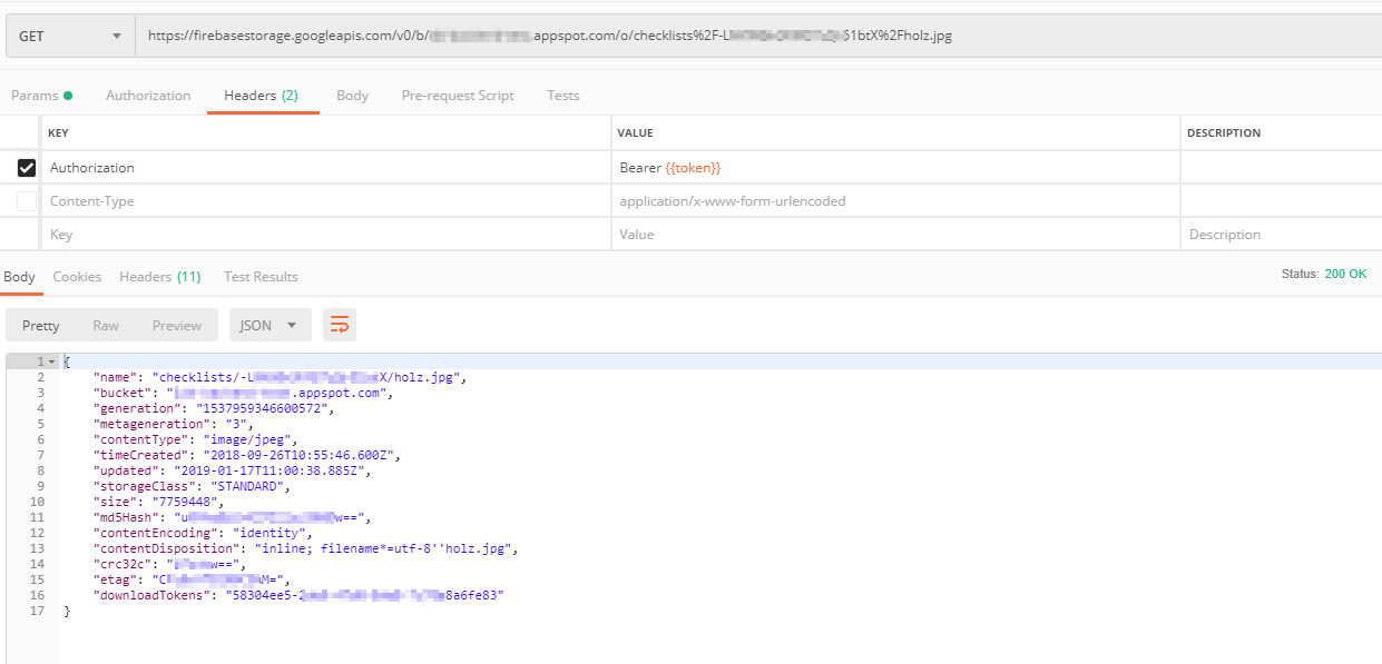 Authenticated request in Postman