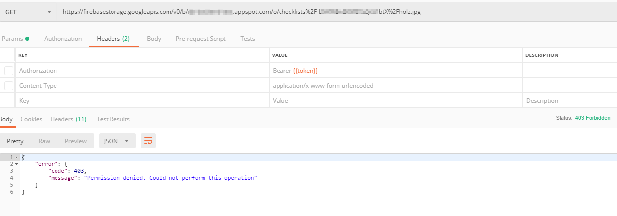 Unauthenticated request in Postman